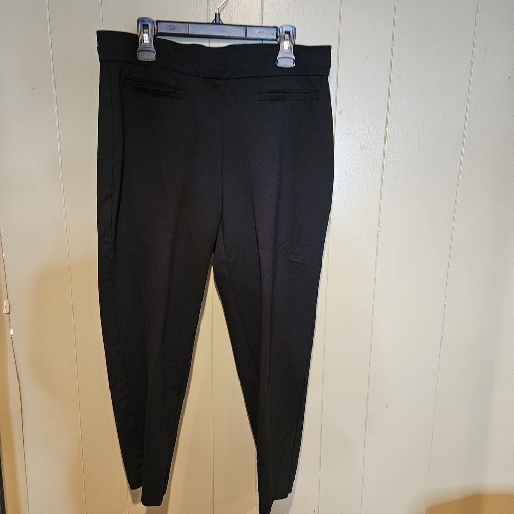 Nine West Black Slim Fit Dress Pants | Women’s 16W Tailored Trousers | Classic